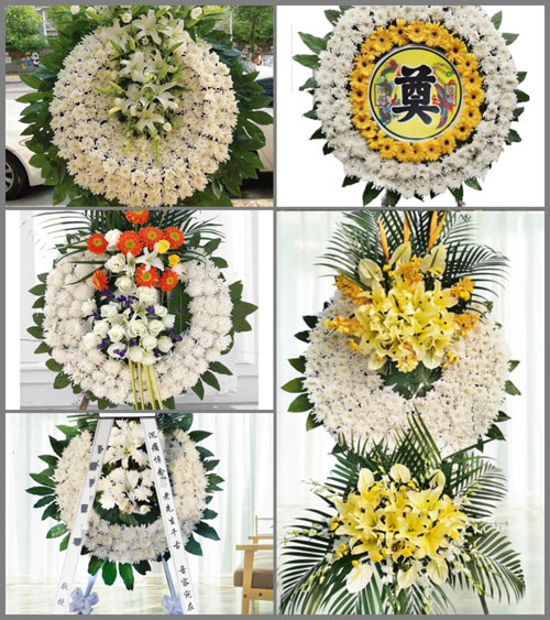 山东青岛莱西市南墅镇山里吴家村花圈速递